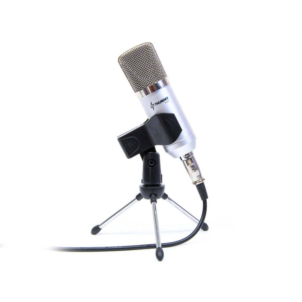 Thunder M-750S Podcast, Broadcast, Youtuber, TikTok mikrofon mobiltelefonhoz + Állvány