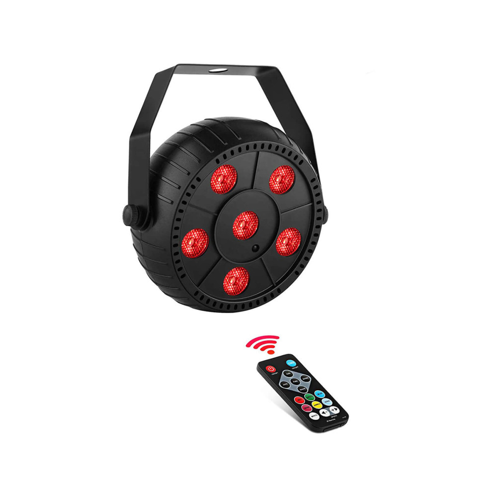 Thunder LPB-5 (6x1.5W) RGB Mini LED PAR fényeffekt + TÁVIRÁNYÍTÓ + AKKU