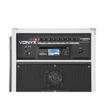 Vonyx ST-180 (12") 450W akkumulátoros hordozható hangfal (3xMik + MP3 + Bluetooth+ CD)
