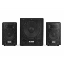 Vonyx VX0812BT 2.1 Aktív hangszóró rendszer, 12", Bluetooth, Visszhang effekt