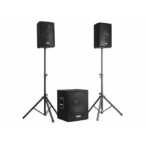 Vonyx VX1015BT 2.1 Aktív hangfal szett, 15", Bluetooth, Visszhang effekt