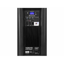 Vonyx AP-215ABT MP3 600/1200W (2x 15") aktív hangfal (MP3 + Bluetooth)