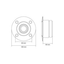 Thunder TD-98S Titanium Dome magassugárzó 50/100W (Átm   9,8 cm) 4 Ohm