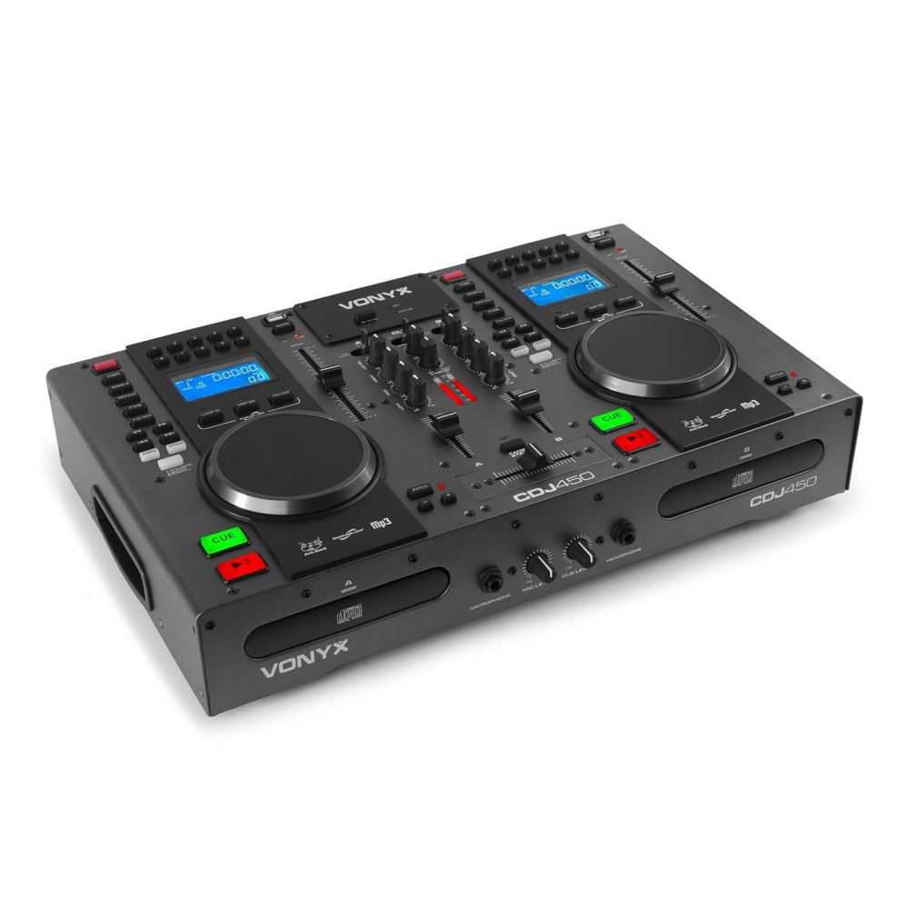 Vonyx CDJ450 dupla CD/USB/BT DJ Keverő + Lejátszó