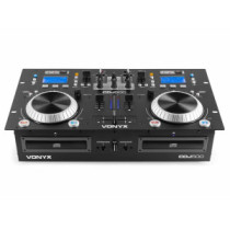 Vonyx CDJ500 dupla CD/USB/BT DJ Keverő, erősítő + Lejátszó