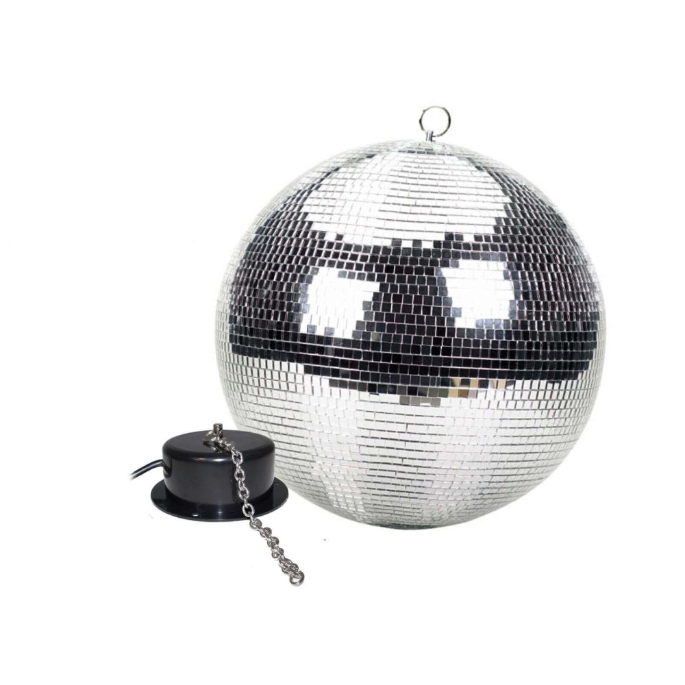 Fuzzix MB-30 Diszkógömb, tükörgömb 12" (30 cm) + forgató motor