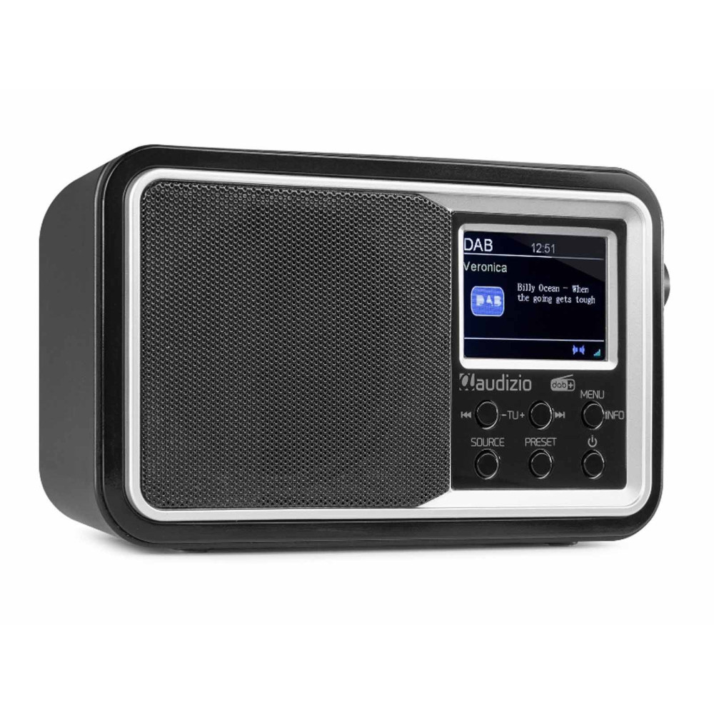 Audizio Anzio akkumulátoros FM / DAB+ rádió 15W (Bluetooth) - Fekete