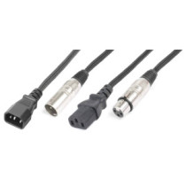 PD Connex CX09-10 IEC M - XLR Mama / IEC F - XLR papa, 10m