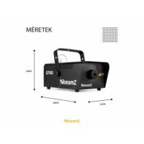 BeamZ S700 füstgép (700W) + 250ml folyadék