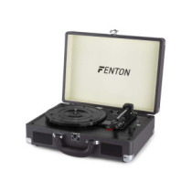 Fenton RP115C Kofferes bakelit lemezjátszó, beépített hangszóróval (Bluetooth) - Sötétszürke