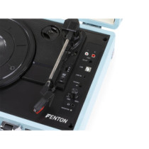 Fenton RP115B Kofferes bakelit lemezjátszó, beépített hangszóróval (Bluetooth) - Türkizkék