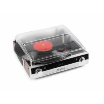 Fenton RP102A - Klasszikus Bakelit lemezjátszó és MP3 konverter (Bluetooth/RCA/USB) alumínium előlap