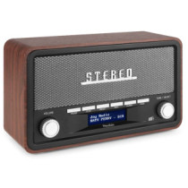 Audizio Foggia Retro rádió FM, DAB+, Bluetooth (Szürke)