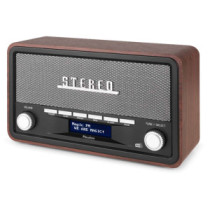 Audizio Foggia Retro rádió FM, DAB+, Bluetooth (Szürke)