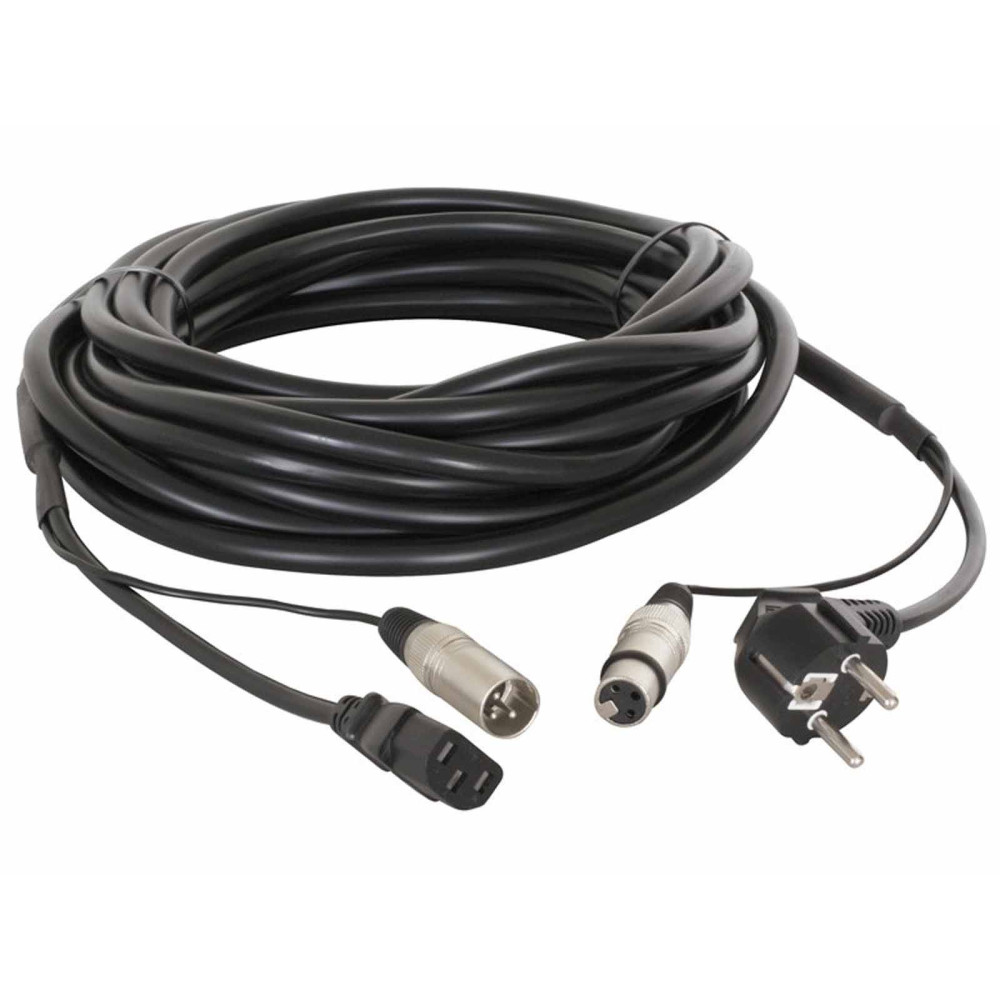 PD Connex CX02-20m AUDIO Jel&Táp Kombikábel (XLR + Schuko + IEC)