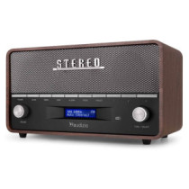 Audizio Corno retro rádió, FM, AUX, Bluetooth - szürke