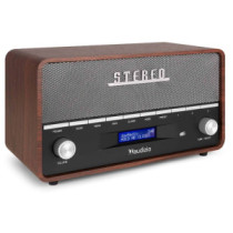 Audizio Corno retro rádió, FM, AUX, Bluetooth - szürke