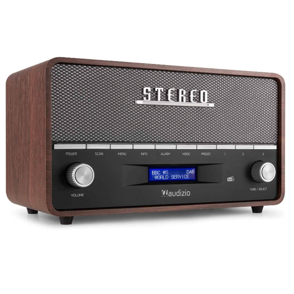 Audizio Corno retro rádió, DAB+, FM, AUX, Bluetooth