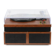 Fenton RP165C Bakelit lemezjátszó szett + 2 db hangfal, Bluetooth (Cseresznye)