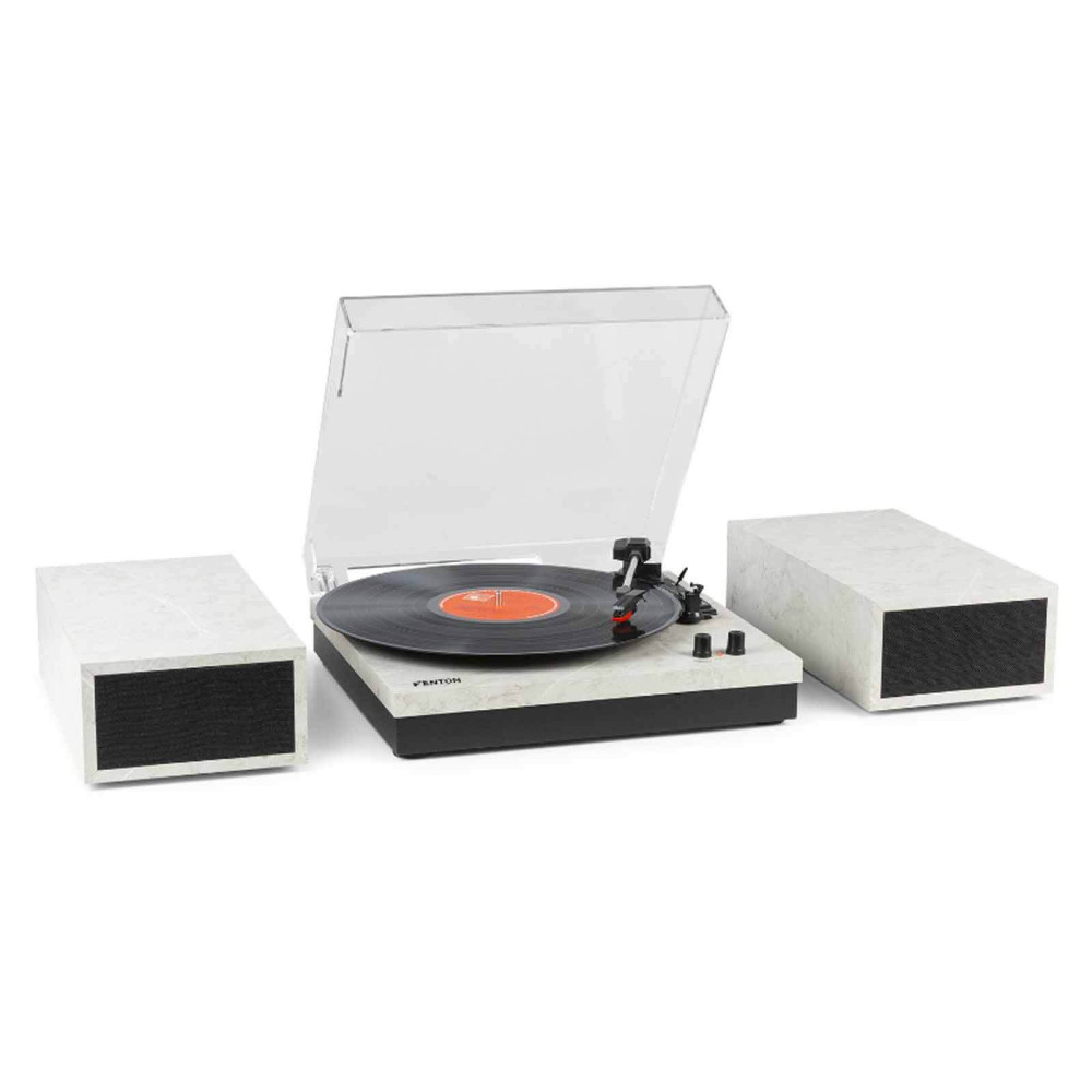 Fenton RP165M Bakelit lemezjátszó szett + 2 db hangfal, Bluetooth (Márvány)