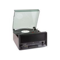 Fenton RP135W Bakelit / CD lemezjátszó, beépített hangszóróval (Bluetooth + FM) - Sötétbarna