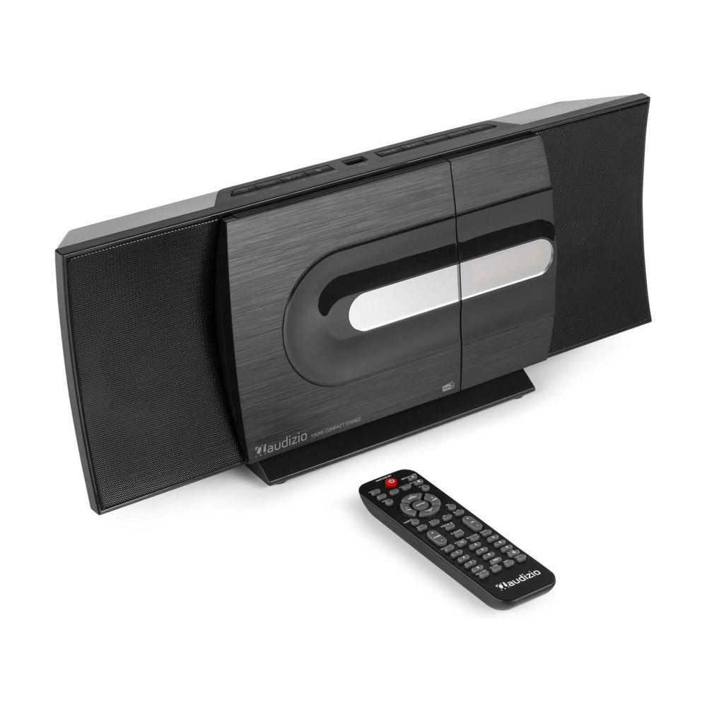 Audizio Tours Compact Stereo Hifi rendszer, FM rádióval (CD, Bluetooth, MP3) - FEKETE