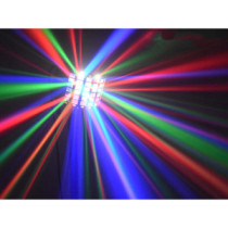 BeamZ Radical II (4x3W) RGBW 48 optikás + lézer + stroboszkóp DMX derby fényeffekt