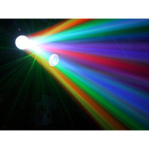 BeamZ Terminator IV Double Moon RGBW + lézer + stroboszkóp fényeffekt