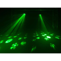 BeamZ Gobo Derby (8x3W) RGBA 15 optikás + UV + Stroboszkóp DMX derby fényeffekt