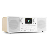 Audizio Naples FM rádió, 60W (CD + USB + Bluetooth + FM + Internet) - Fehér