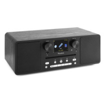 Audizio Naples FM rádió, 60W (CD + USB + Bluetooth + FM + Internet) - Fekete