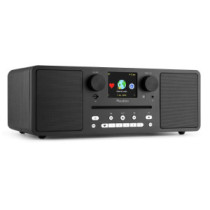 Audizio Naples FM rádió, 60W (CD + USB + Bluetooth + FM + Internet) - Fekete