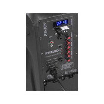 Fenton FT15LED (15") 800W akkumulátoros hordozható hangfal (1xMik + MP3 + Bluetooth)