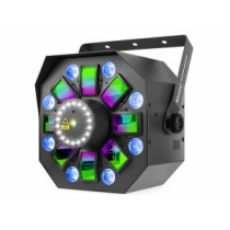 BeamZ Multibox LED effekt, 4-in-1 effekt Derby-Par-lézer-Stroboszkóp, DMX