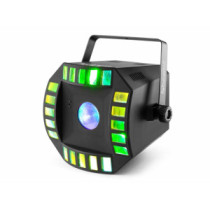 BeamZ Cube4 II (2x10W) + (64x) RGBAW (5 szín) DMX LED moonflower / derby fényeffekt