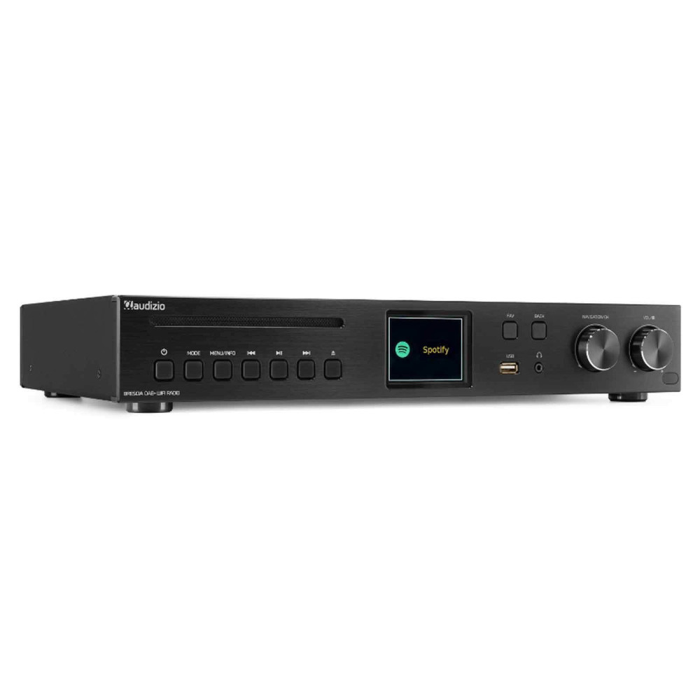 Audizio Brescia Internetrádió + beépített erősítő 240W, , FM, CD, USB, Bluetooth - fekete