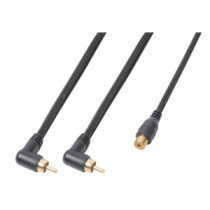 PD Connex CX142 2x RCA papa - 1x RCA mama, 0,3m