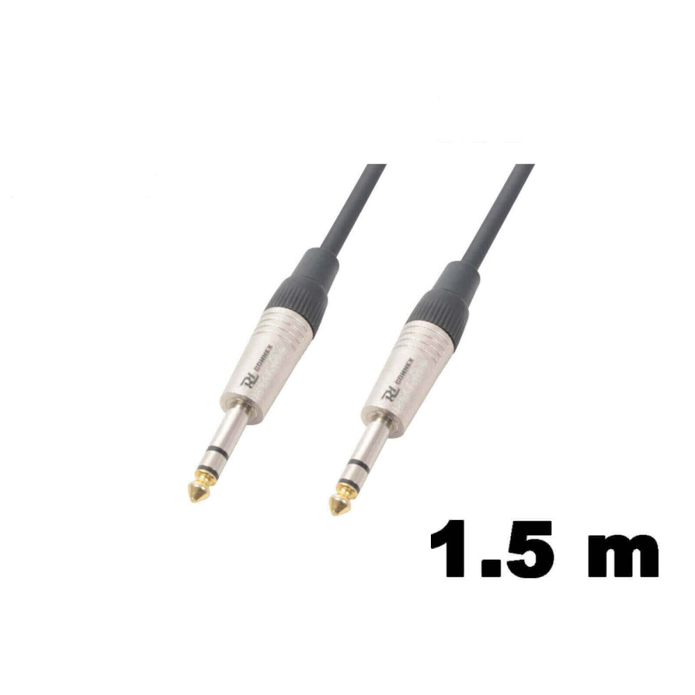 PD Connex CX80-1,5 sztereo jelkábel (6,3 mm Jack - 6,3 mm Jack) - (1,5 m)