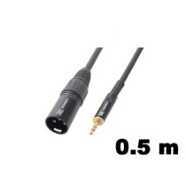 PD Connex CX47-0,5 sztereo jelkábel (3,5 mm Sztereo Jack - XLR papa) - (0,5 m)