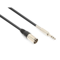 Vonyx CX316-1 szimmetrikus csatlakozású jelkábel (6,3 mm Jack - XLR papa) - (1,5 m)