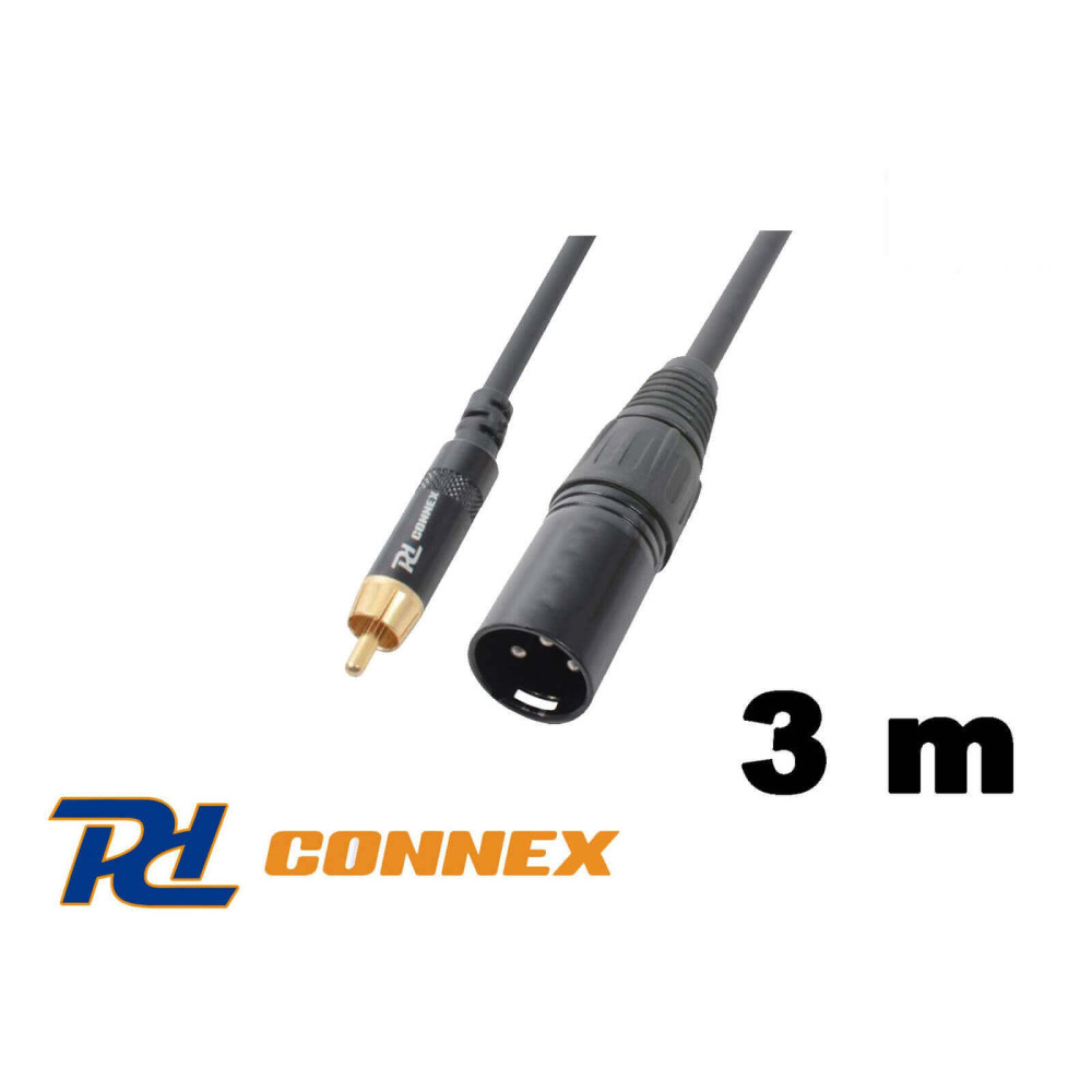 PD Connex CX52-3m jelkábel (RCA - XLR papa)
