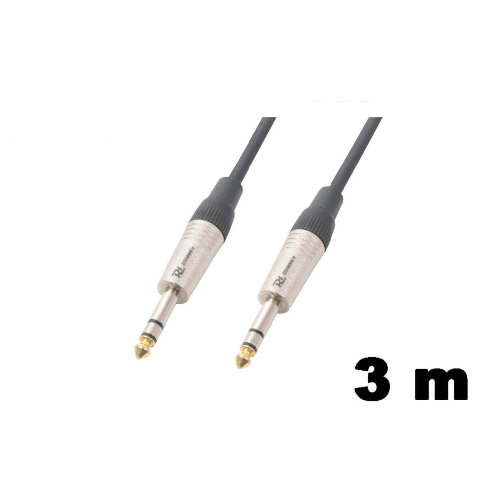 PD Connex CX80-3 sztereo jelkábel  (6,3 mm Jack - 6,3 mm Jack) - (3 m)