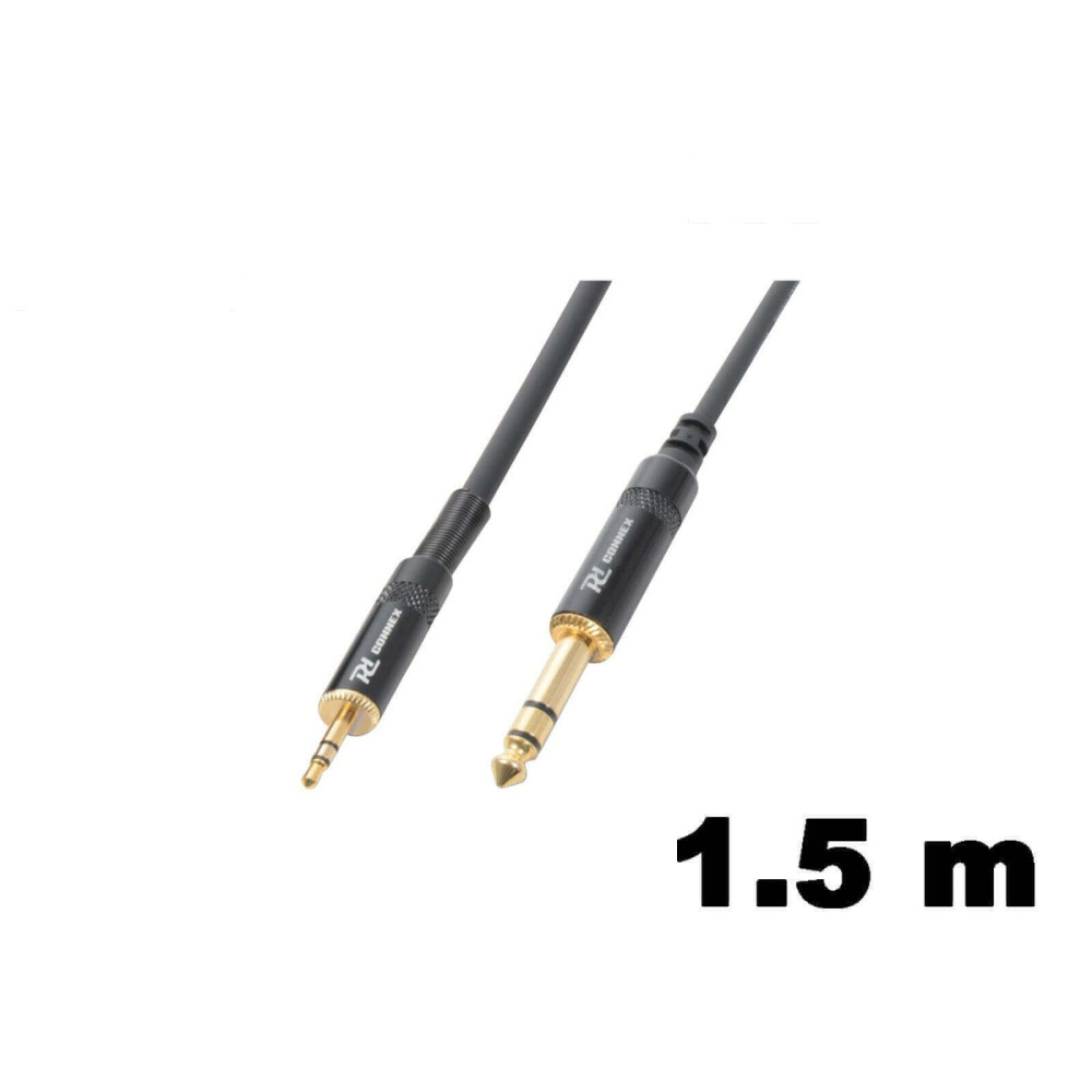 PD Connex CX82-1,5 sztereo jelkábel (3,5 mm Jack - 6,3 mm Jack) - (1,5 m)