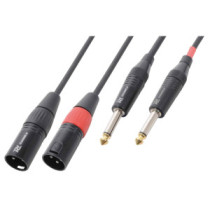 PD Connex CX64-01 Átalakító kábel (2x XLR papa - 2x6,3 mm Jack) - (0,2 m)
