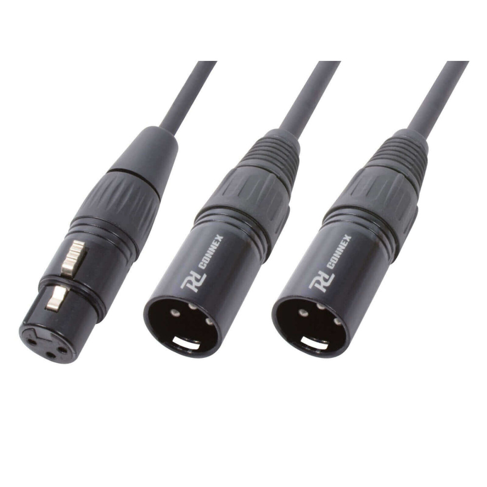 PD Connex CX140-0,5 jelkábel, Y-Kábel, splitter (1x XLR mama - 2x XLR papa) - (0,5 m)