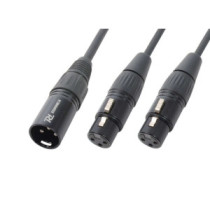 PD Connex CX142-0,5 jelkábel, Y-Kábel, splitter (1x XLR papa - 2x XLR mama) - (0,5 m)