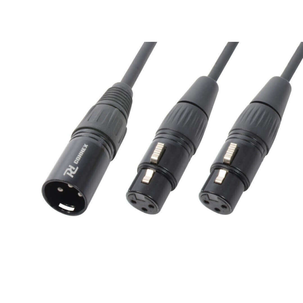 PD Connex CX142-0,5 jelkábel, Y-Kábel, splitter (1x XLR papa - 2x XLR mama) - (0,5 m)