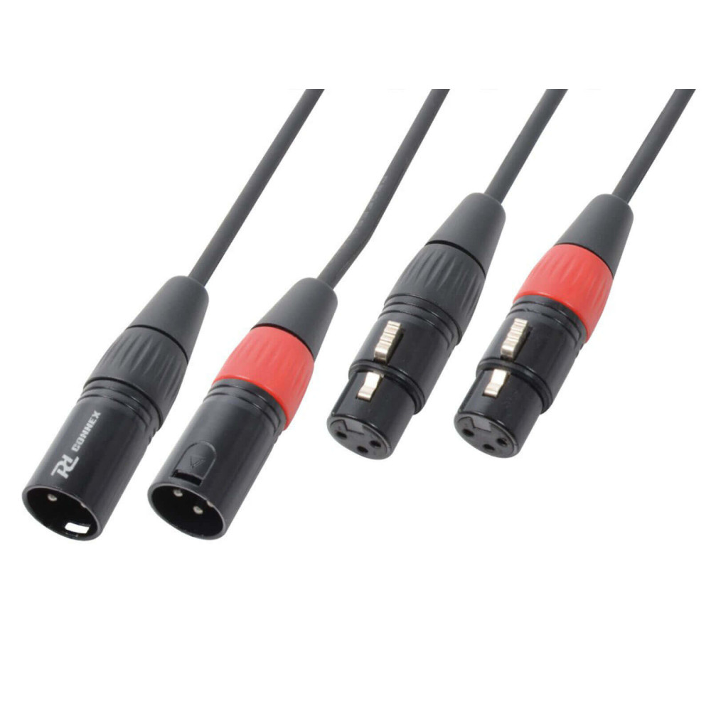 PD Connex CX60-0,5 sztereo jelkábel (2x XLR mama - 2x XLR papa) - (0,5 m)