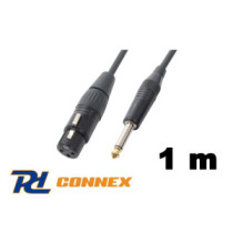 Thunder CX40-1 mikrofonkábel (6,3 mm Jack - XLR mama) - (1 m)