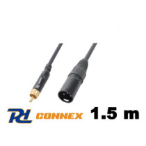 Thunder CX52-1,5m jelkábel (RCA - XLR papa)